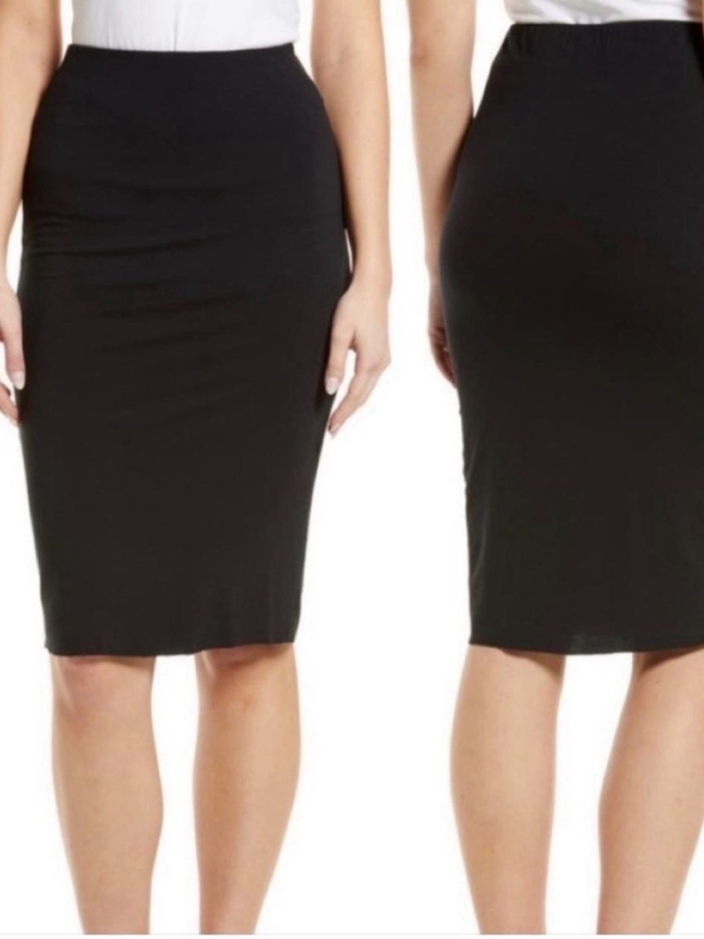 Philosophy Black Stretch Pencil Skirt